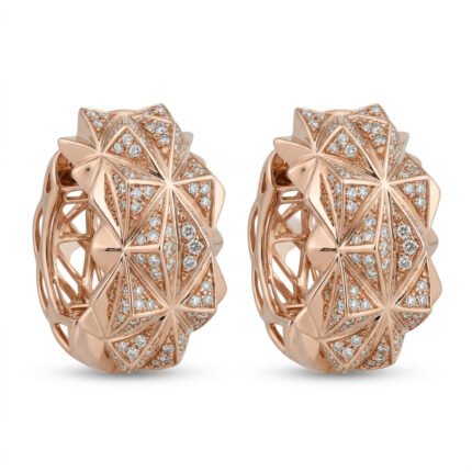 18K Gold Diamond Earrings - 1.23ct