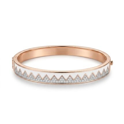 18K Gold Diamond Bangle - 0.54ct