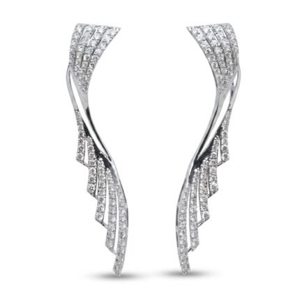 18K Gold Diamond Earrings - 1.41ct
