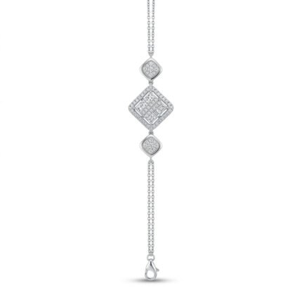 18K Gold Diamond Bracelet - 1.37ct