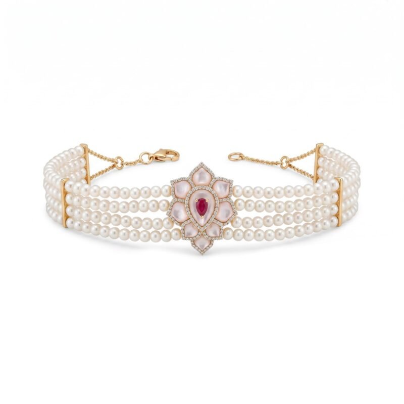 18K Gold Diamond Bracelet - 0.38ct