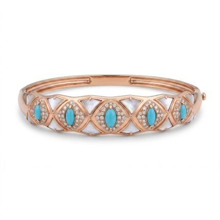 18K Gold Diamond Bangle - 0.44ct