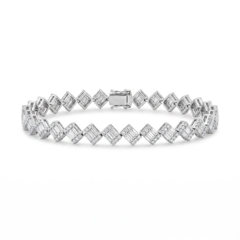 18K Gold Diamond Bracelet - 3.22ct