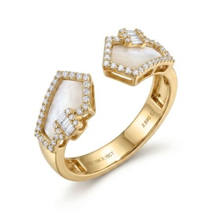18K Gold Diamond Ring - 0.16ct