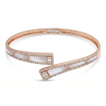 18K Gold Diamond Bangle - 0.63ct