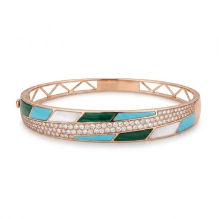 18K Gold Diamond Bangle - 1.22ct
