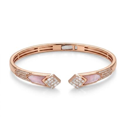 18K Gold Diamond Bangle - 0.47ct